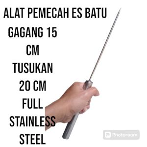 Alat Pemecah Es Batu ice pick Full Stainless Steel Cocok buat Hotel Resto cafe Kuliner dan usaha warungan stainless anti karat