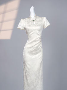 Summer Improved Young Maiden White New Chinese Style Cheongsam