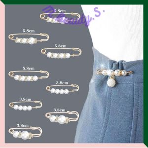Korean Pearl Fashion Brooch 韩版珍珠仿走光胸针收腰神器 Pin Kerongsang Pin