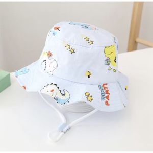 CAE - Topi Anak 1-3 tahun Laki Perempuan Motif Printing Bucket Hat Import
