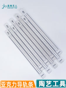 Bộ Dụng Cụ Làm Gốm Acrylic Transparent Clay Rolling Board Mực Độ Dày Dụng Cụ Đo Lường Cắt Bảng Đo Lường