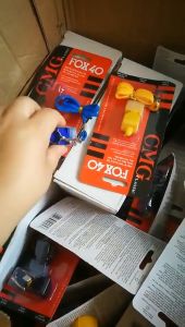 Sports Soccer Basketball Referee Whistle Professional Outdoor Whistle High Quality High Frequency Plastic Whistle