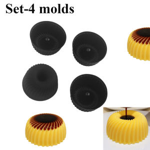 Black Skirt Pudding Silicone Mold Skirt Shaped Chocolate Dessert Chiffon Cake Baking Mold