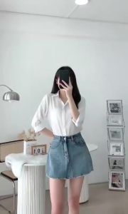 ÁO SƠ MI TRẮNG DÀI TAY chất cotton lên form cực chuẩn