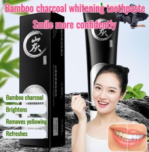 Bamboo Charcoal ToothpasteActivated Charcoal MintFresh BreathWhite TeethGumsGumsRemove StainsSmoke StainsOral Odour