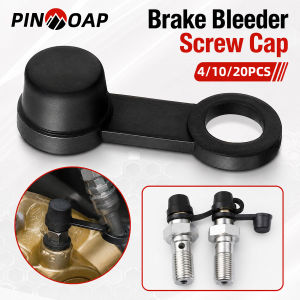 PINMOAP 4/10/20PCS Bike Disc Brake Screw Dust Cover Bicycle Bolt Nut Cap Mtb Road Cycling Caliper Protector Parts Maintenance