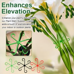 Plant Climbing Flower Stem Folding Clamp Flower Stem Tuck-In Fixing Clip Stem Vine Support Flowers Tied Branch Fixing Rack