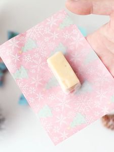 ( 10 Pcs ) Kertas Pembungkus Permen Coklat Nougat | Pembungkus Permen Kantong Motif Lucu Anti Minyak | Paper Candy Wrapper Coklat Dodol Dadu