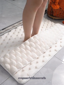 พรมห้องน้ำซัพน้ำดี 40*60cm พรมเช็ดเท้า นุ่มเท้า กันลื่น หมอนรองเท้าหน่วยความจำหนา ทำความสะอาดหลังเท้าพร้อมส่งจากไทย🚚