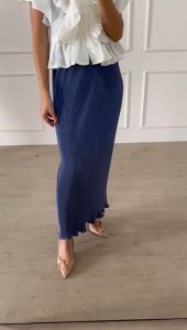 (19) MBL Rok Plisket Lidi Wavy / Span Wavy / Pleated Skirt Dewasa