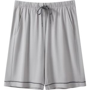 THREEGUN | All Cotton Soft Summer Sleep Pants Mens Casual Loose Lounge Pants