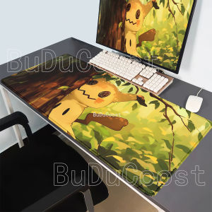 Bandai | HD Printing Mimikyu Pokemon Anime Kawaii XXL PC Gaming Mouse Pad Keyboard Overlock Mousepad Offices 400x900mm Non-slip Desk Mat