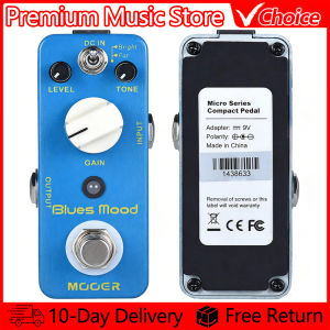 Mooer | MOOER Guitar Effect Pedal Overdrive Blues Mood Blues Style 2 Modes(Bright/Fat) True Bypass Full Metal Shell Guitar Pedal