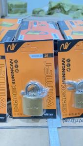 Gembok Cat Kuning 20mm 25mm 32mm 38mm 50mm / Gembok Kecil / Gembok Koper / Gembok Loker