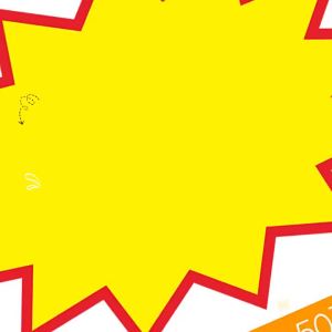 100pcs Yellow Card Pricing Labels Commodity Price Tag Shop Tags Promotional Advertising Stickers Retail Business Sales