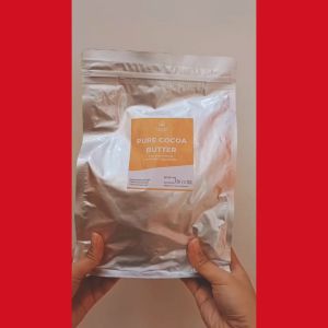 Pure Unrefined Cocoa Butter Chunks 1kg - CACAO CULTURE - Cocoa Butter for Baking & Skincare