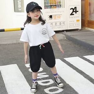 BUBBLE KIDS Summer Childrens Cropped Trousers Boys and Girls Bloomers Baby Bubble Pants Korean Style Fashionable Casual Pants