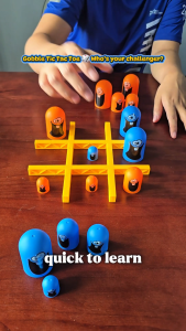 OSSDE Gobble Tic Tac Toe Game Gobblet Game Board Game Interactive Table Game for Parents Children