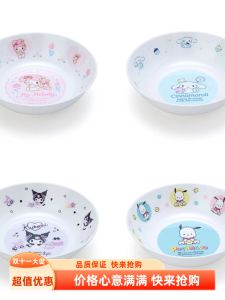 Childrens round Bowl Sanrio Ceramics Mimo Dog Cool Dog Cinnamon Dog Pachat Dog Cartoon Pattern Japanese Style Dinnerware
