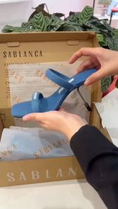 Guốc cao gót Denim Quilted-Heel Jeremy GN0008