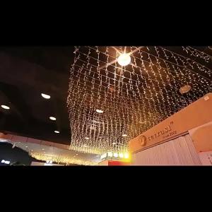 5M Christmas Garland LED Curtain Icicle String Lights Droop 0.4-0.6m AC 220V Garden Street Outdoor Decorative Holiday Light