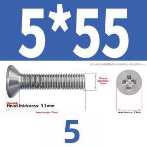 POWER&STRONG | 316 Stainless Steel Screw Cross Recessed