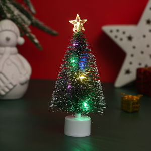 Luminous Mini Christmas Trees LED Lights Home Decoration Electronic Candles Childrens Gifts New Year Christmas Party Ornament