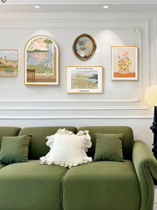 ภาพตกแต่งสไตล์ฝรั่งเศส ภาพฝาผนังโซฟาสไตล์อเมริกันหรูหรา ภาพฝาผนังผสมหลายภาพ ภาพวาดศิลปะขนาดเล็ก ภาพวาดฝาผนังสไตล์ฝรั่งเศส