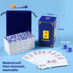 SHENWO | Waterproof and Wear-resistant Plastic Mahjong Set