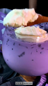 MIX-LAH Halal Taro Yam Bubble Tea Ice Blend Milkshake Mix Powder - Halal 500g