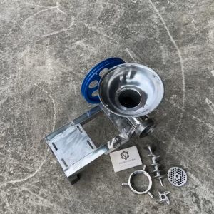 [ INOX bóng] Cối đùn thịt 32 |Máy đùn thịt| Cối xay xương xay cổ gà xay cua| Máy xay thịt công nghiệp inox(không mô tơ)
