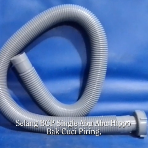 Selang BCP Single Abu-abu HIPPO 1 1/2" Selang Bak Cuci Piring Single Abu-Abu Hippo 1 1/2"