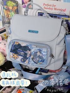 Japanese College Style JK Uniform Bag Bar Grain Cartoon Backpack Doll Bag Girlish Lovely Girl Crossbody Bag Backpack Bags Women