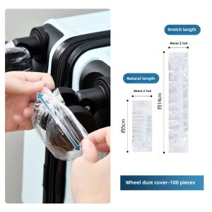 Japanese Luggage Wheel Protective Cover Disposable Dirt-Proof Cover Suitcase Seat Universal Wheel Anti-Dirty Storage Cover Cover