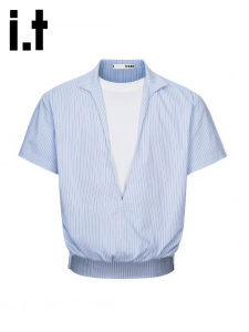 izzue | Summer Loose Striped Casual Shirt