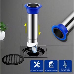 1pc Stainless Steel Shower Floor Drain Backflow Preventer Anti-odor Sink Strainer Dectable Deep Water Sealed Drain Filter