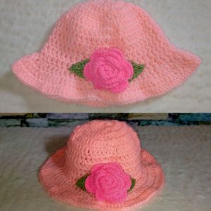 CROCHETED BUCKET HAT FOR LITTLE GIRLS (preferably 1year old)
