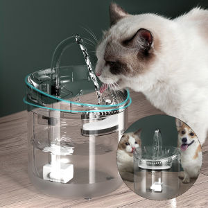 2L Cat Water Fountain Filter Automatic Sensor Drinking Fountain For Cats Feeder Pet Water Dispenser Auto Drinker For Cats