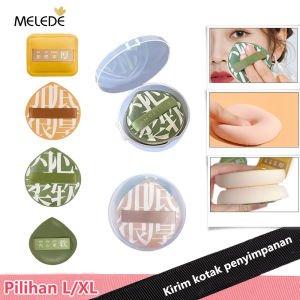 MELEDE Puff Bedak Profesional Ekstra Besar Ekstra Tebal 7cm Super Lembut dan Alami + Kasing