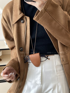 Long Leather Magnetic Attraction Necklace Womens Sunglasses Clip Autumn Winter Earphone Bag Pendant Accessories Retro Style