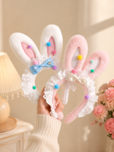 JIUDUOLAN | Cute Lace Rabbit Ears Hairband