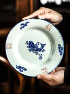 Home Use Ceramic Bone Dish Small Ceramic Plate for Cold Dishes And Snacks Premium Quality Porcelain Flat Plate Kitchen Utensil