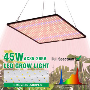 45W LED Plant Lamp Ultra-Thin Aluminum Growth Lamp 85-265V SMD2835 LED Plant Growth Lamp Indoor Tent/Restaurant/Library