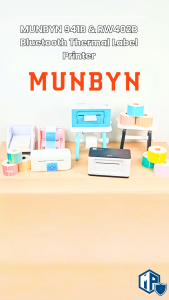 MUNBYN Bluetooth Thermal Label Printer | 941B & RW402B Shipping Label Printer for Small Business