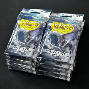 Takara Tomy | 10Packs Dragon Shield Perfect Fits Transparent Inner Sleeve Standard Size 100ct Card Protectors