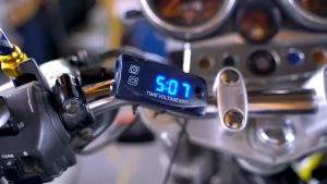 Đồng hồ LED đa năng đo vôn thời gian xe máy ô tô DC 12v