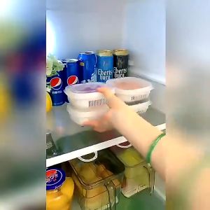 1/5/10ชิ้น กล่องเก็บอาหาร แช่แข็ง เนื้อสัตว์ ไมโครเวฟความร้อนกล่องอาหารกลางวัน ข้าว คมชัดยิ่งขึ้น ตู้เย็นเก็บสดภาชนะ