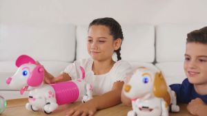 Silverlit ROBO DASH D Caramel & Pink ของเล่นหุ่นยนต์สัตว์เลี้ยง โรโบแดสซ์ ดี รหัสSV8874