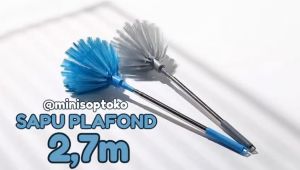 Minoptoko Sapu Plafond Plafon Sawang Sarang Laba Atap Langit Rumah Panjang Retractable 2.7m