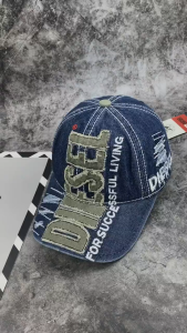 Nón kết mũ lưỡi trai Diesel phối vải jeans form chuẩn thời trang đường phố siêu đẹp (Ảnh thật)